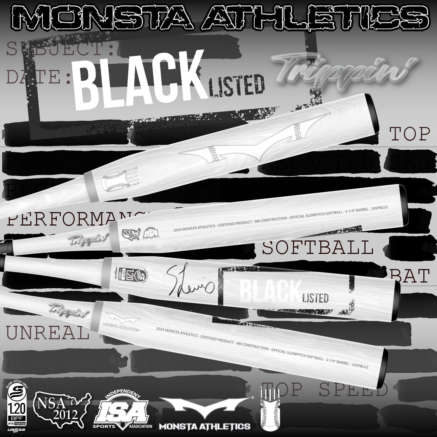 2024 USSSA Blacklisted Slowpitch Softball Bat *IN STOCK*