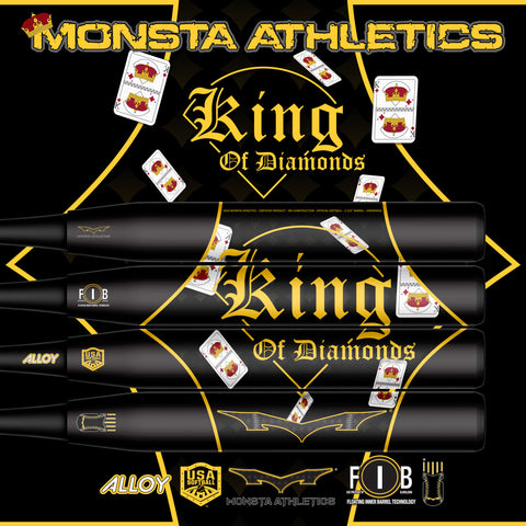 2024 USA ASA Black King of Diamonds 2 Piece Slowpitch Softball Bat *PRE-ORDER*