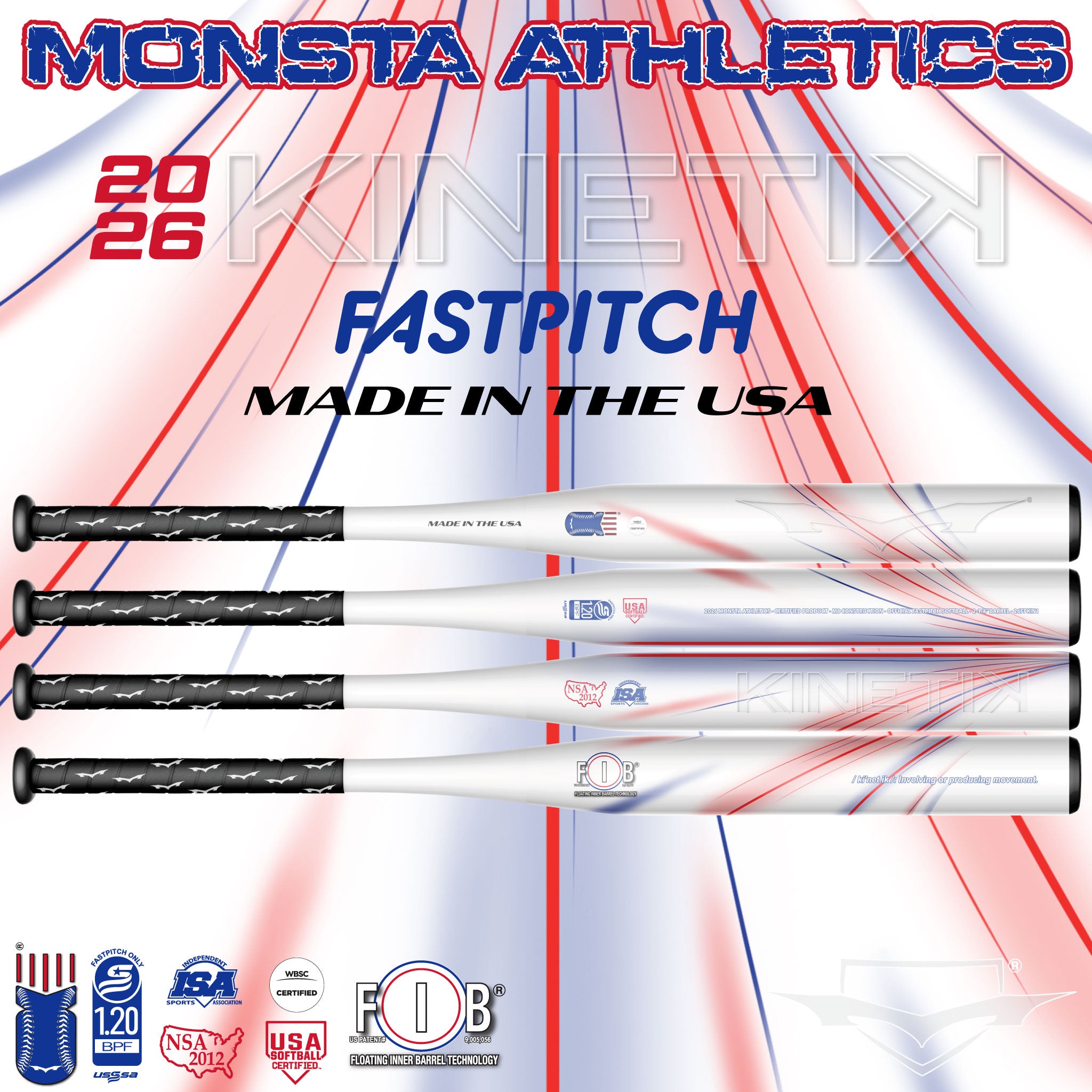 2025 Fastpitch Kinetik USSSA USA ASA NSA ISA Slowpitch Softball