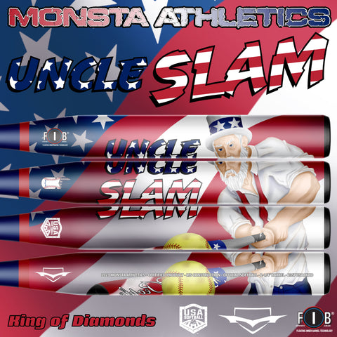 ❄2023 Uncle Slam King of Diamonds 1 Piece USA ASA Slowpitch Softball Bat ***SALE***